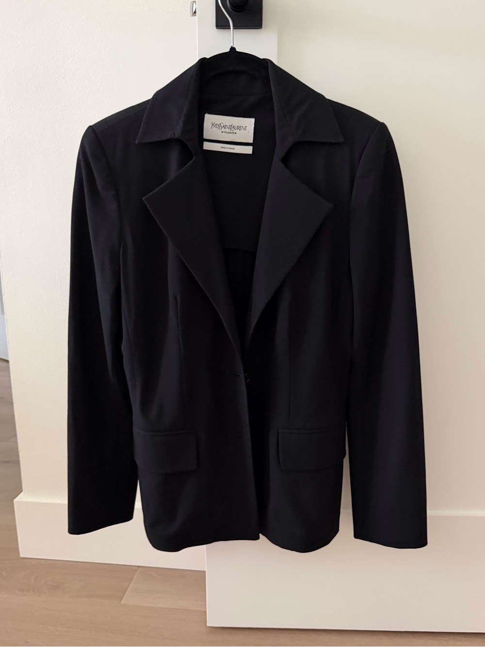 Yves Saint Laurent Rive Gauche Black Tailored Women's Blazer